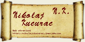 Nikolaj Kucurac vizit kartica